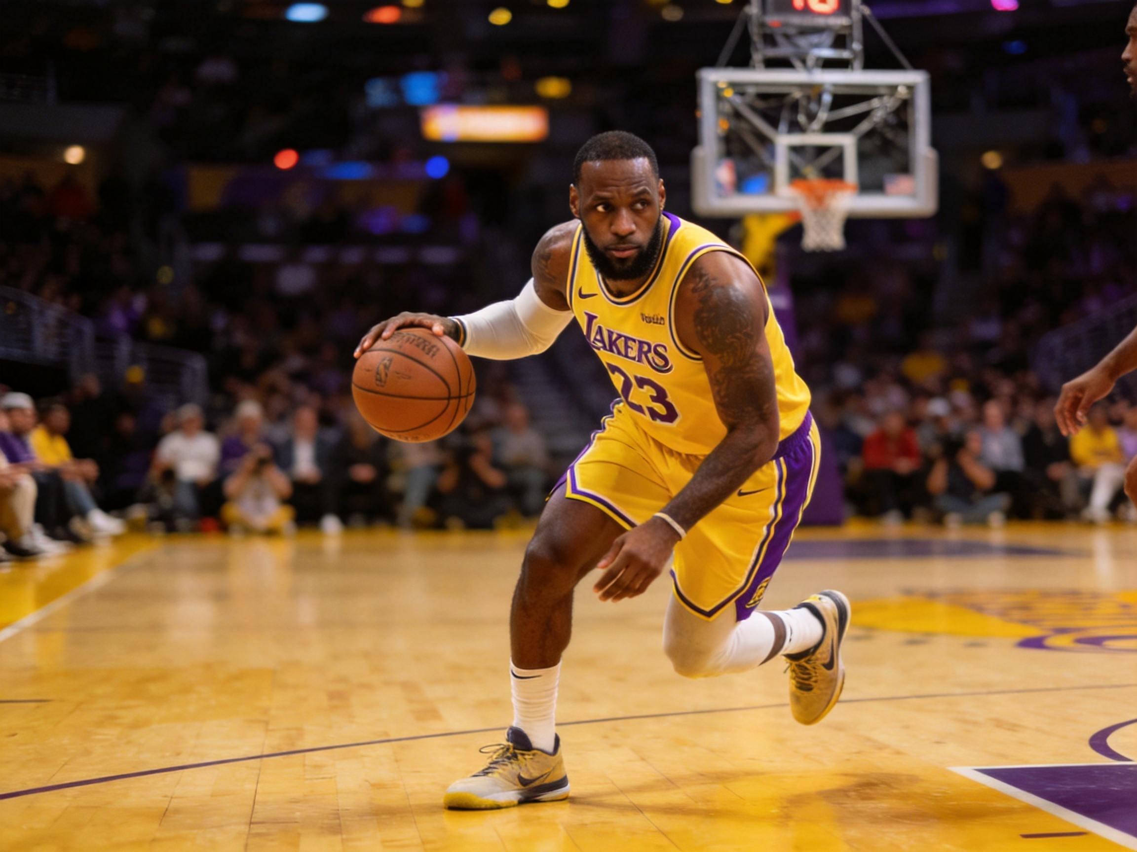 NBA湖人102-98勇士 詹姆斯三双